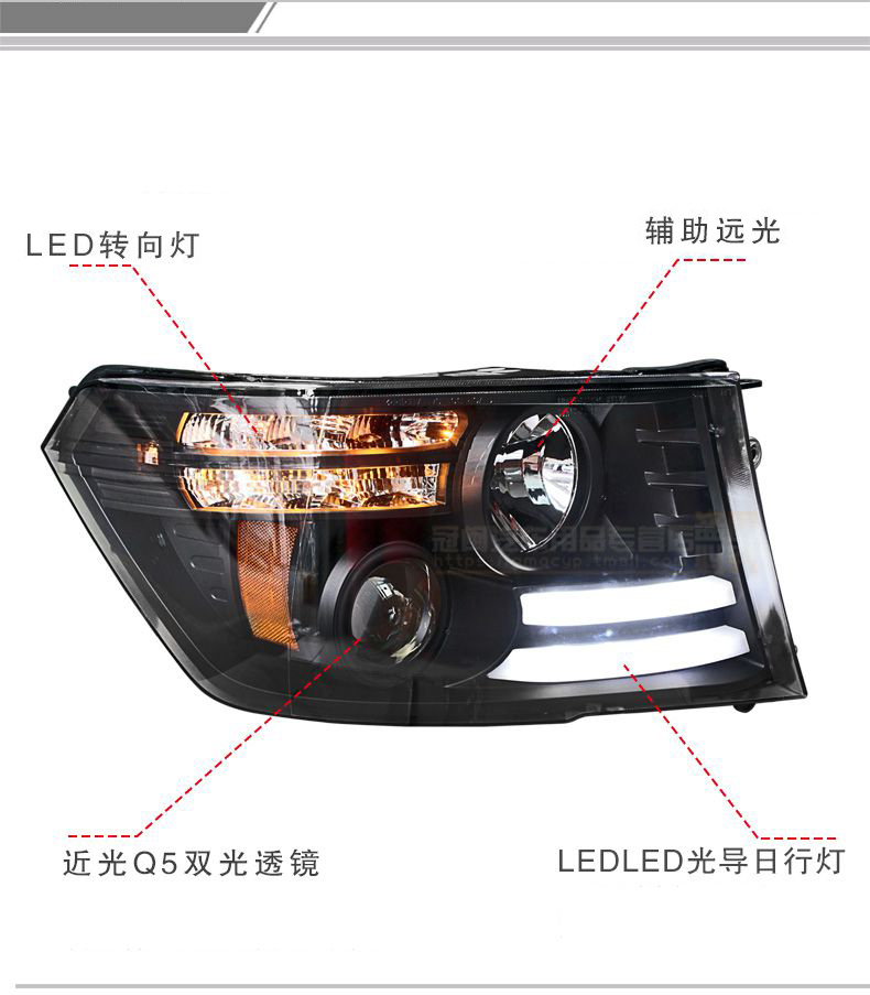 High Beam Headlights for Dodge RAM 20 13-20 18 RAM 1500 LED Turn Signal Front Lights Day Headlight