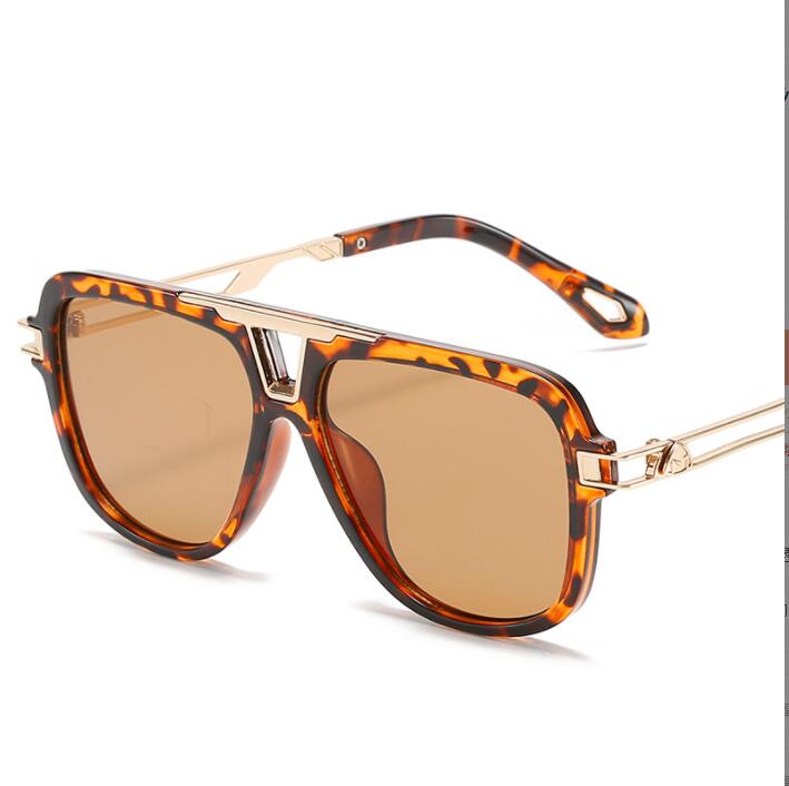 Designer Brand Classic Sunglasses Fashion Women Sun Glasses UV400 Gold Frame Green Mirror Lens with Box 3025