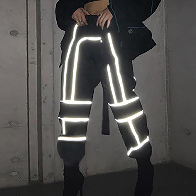 Women' Pants & Capris Streetwear Cargo Women Casual Joggers Black High Reflective Panel Waist Loose Female Trousers Korean Style LadiesWome, Bk
Women' Pants & Capris Streetwear Cargo Women Casual Joggers Black High Reflective Panel Waist Loose Female Trousers Korean Style LadiesWome, Bk