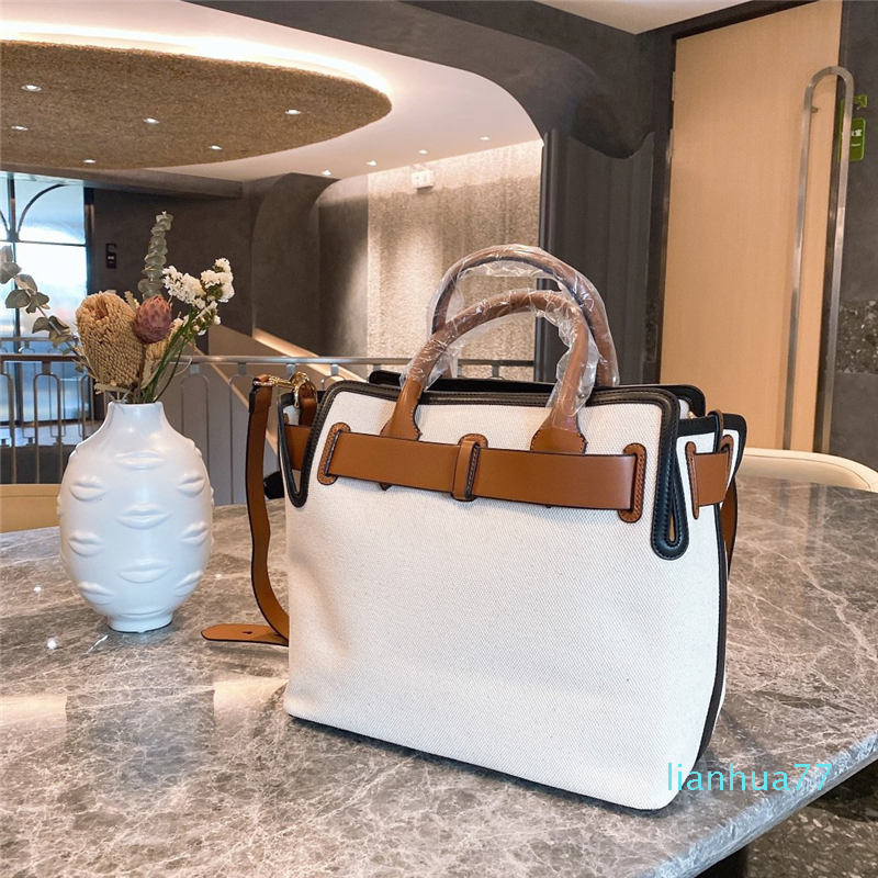 Designer- Canvas Shopping Bag Large Capacity Package Tote Bags Handbag Purse High Quality Fashion White Genuine Leather
Designer- Canvas Shopping Bag Large Capacity Package Tote Bags Handbag Purse High Quality Fashion White Genuine Leather
