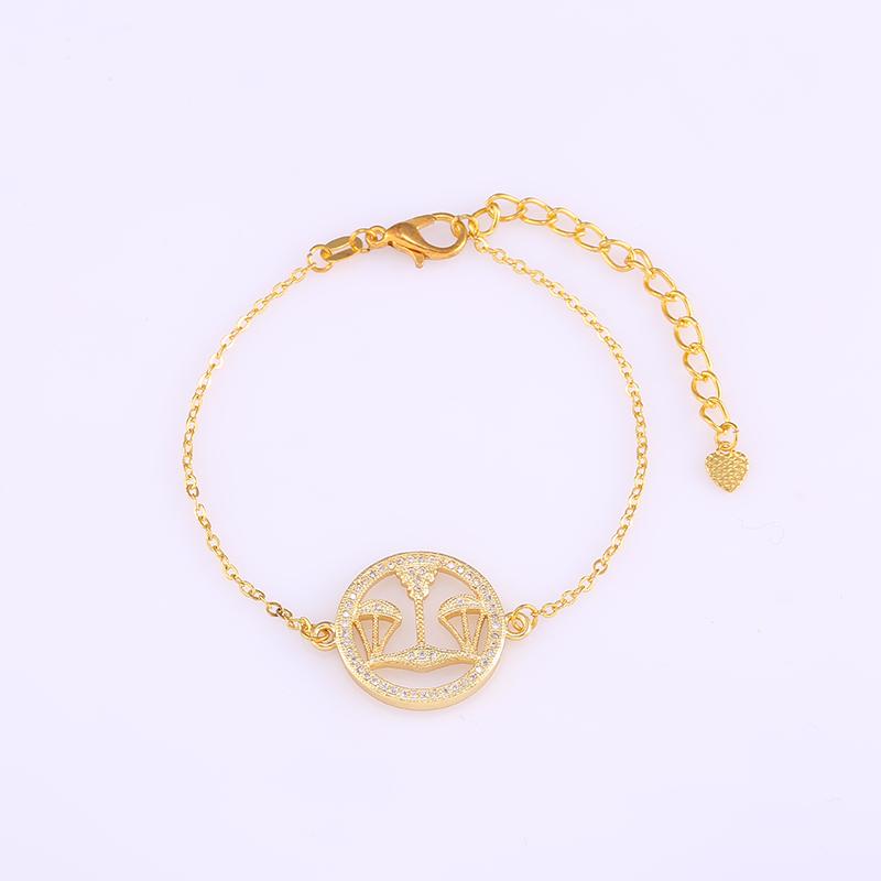 Charm Bracelets Juya Gold/Rose Gold Color Libra Connector Micro Pave Zircon Constellation Fit Men Women Jewelry Making Craft
Charm Bracelets Juya Gold/Rose Gold Color Libra Connector Micro Pave Zircon Constellation Fit Men Women Jewelry Making Craft