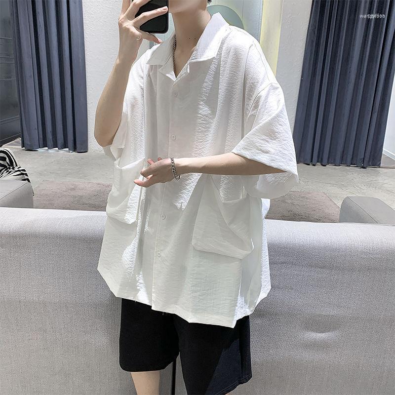 Men's Casual Shirts Summer Cotton Linen Shirt Fashion Pocket Men Streetwear Korean Loose Short-sleeved Mens M-2XL, Black
Men's Casual Shirts Summer Cotton Linen Shirt Fashion Pocket Men Streetwear Korean Loose Short-sleeved Mens M-2XL, Black