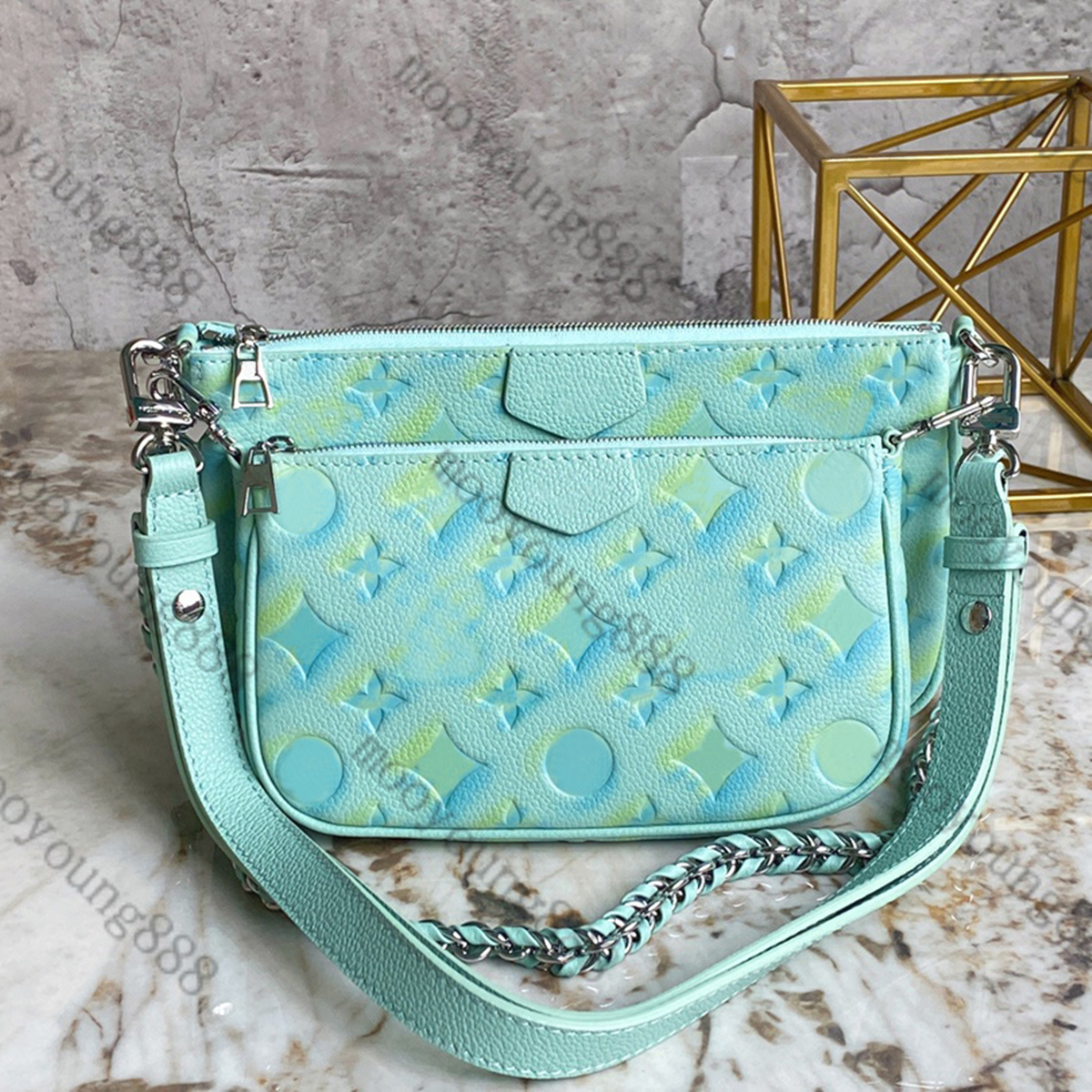 10A Top Tier Quality Luxuries Designers 24cm Small Pochette Bag Womens Real Leather Embossed Handbag Quilted Zipper Purse Crossbody Green Shoulder Chain Bag Box, Carton 
10A Top Tier Quality Luxuries Designers 24cm Small Pochette Bag Womens Real Leather Embossed Handbag Quilted Zipper Purse Crossbody Green Shoulder Chain Bag Box, Carton