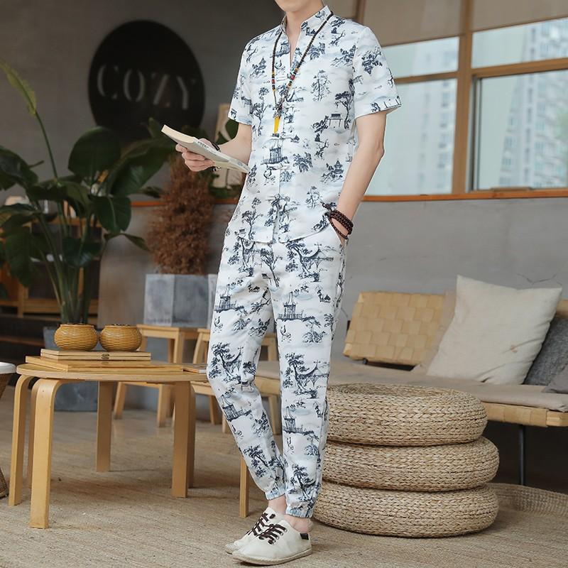 Men's Tracksuits Summer Men's Shirts T-shirts Trousers Suits Retro Printing Fashion Casual Hanfu Clothes Plus SizeMen's Men'sMen's, White
Men's Tracksuits Summer Men's Shirts T-shirts Trousers Suits Retro Printing Fashion Casual Hanfu Clothes Plus SizeMen's Men'sMen's, White
