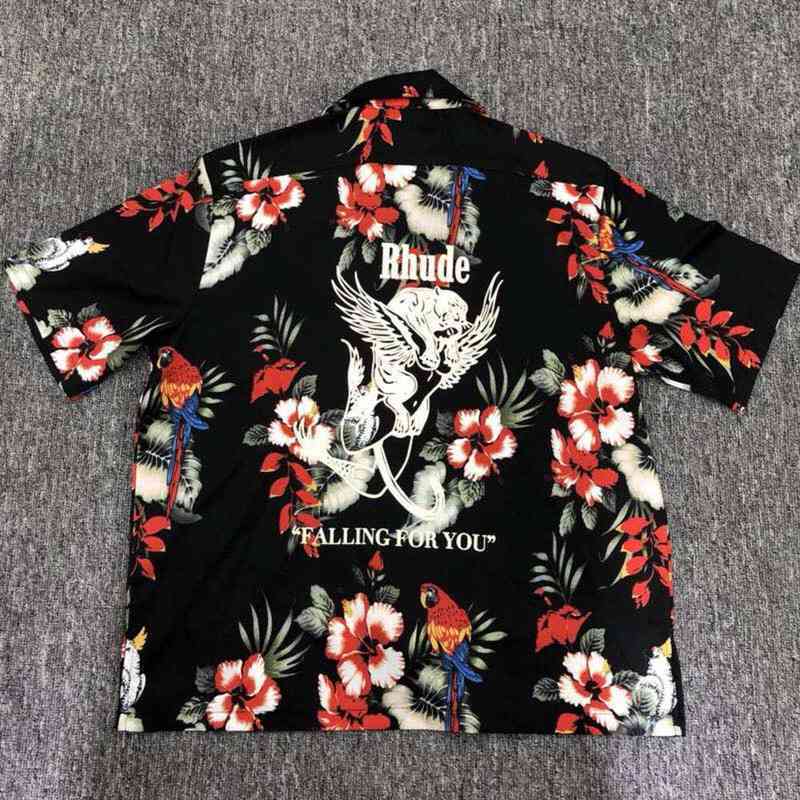 New Men Women Flowers Parrot Red Short Mouwen Flower Print High Street Fashion T-shirt
New Men Women Flowers Parrot Red Short Mouwen Flower Print High Street Fashion T-shirt