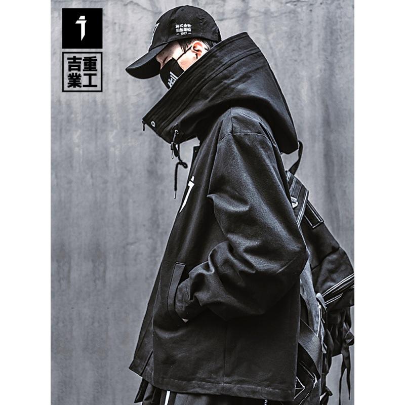 Men's Jackets Jiye Heavy Industry National Tide Dark Mechanical Style Turtleneck Coat Men Loose Hoodie Workwear Jacket WomenMen's, Black
Men's Jackets Jiye Heavy Industry National Tide Dark Mechanical Style Turtleneck Coat Men Loose Hoodie Workwear Jacket WomenMen's, Black