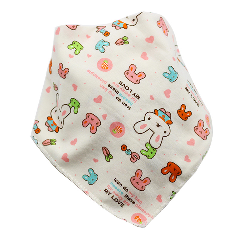 Baby Saliva Towel Bibs & Burp Cloths Triangle Towels Baby Double Snap Button Newborn Bib Scarf