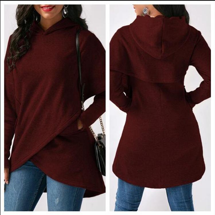 Women' Hoodies & Sweatshirts Sweater Ladies Autumn Hoodie Design Irregular Solid Color Long-sleeved Loose Casual Top 2022 Fashion Warm Swea
Women' Hoodies & Sweatshirts Sweater Ladies Autumn Hoodie Design Irregular Solid Color Long-sleeved Loose Casual Top 2022 Fashion Warm Swea