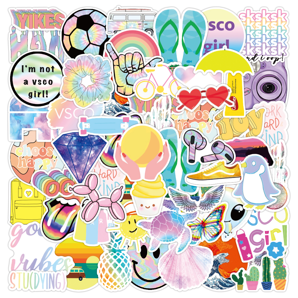 50PCS Cartoon Colorful Mix VSCO Stickers For Kids Water Bottle Skateboard Kawaii Baby Scrapbook Luggage Laptop DIY Mobile Notebook Car Decals Cute Stationery, 50pcs-w-665
50PCS Cartoon Colorful Mix VSCO Stickers For Kids Water Bottle Skateboard Kawaii Baby Scrapbook Luggage Laptop DIY Mobile Notebook Car Decals Cute Stationery, 50pcs-w-665