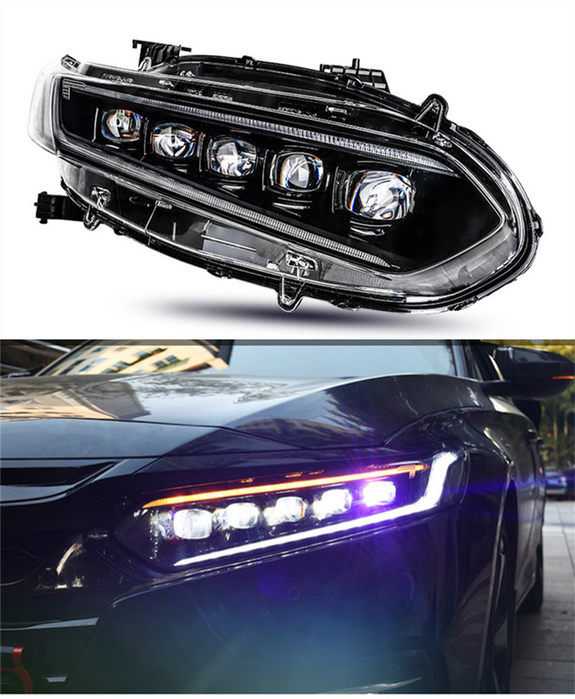 car parts front lights For Honda Accord G10 18-20 LED Headlight daytime running turn signal high low beam head lights