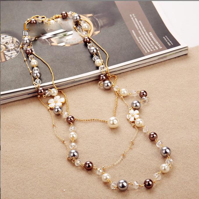 Long Chain Double Layers Camilla Simulated Pearl Necklace For Women Sweater Multi-layer Necklaces1
Long Chain Double Layers Camilla Simulated Pearl Necklace For Women Sweater Multi-layer Necklaces1