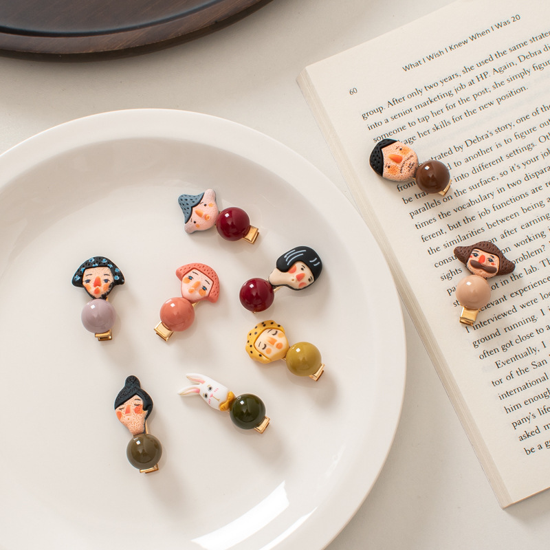 S2889 Fashion Jewelry Cute Funny Little Hair Clip Cartoon Mini Character Duck Beak Clip Women Girl Hair Accessories