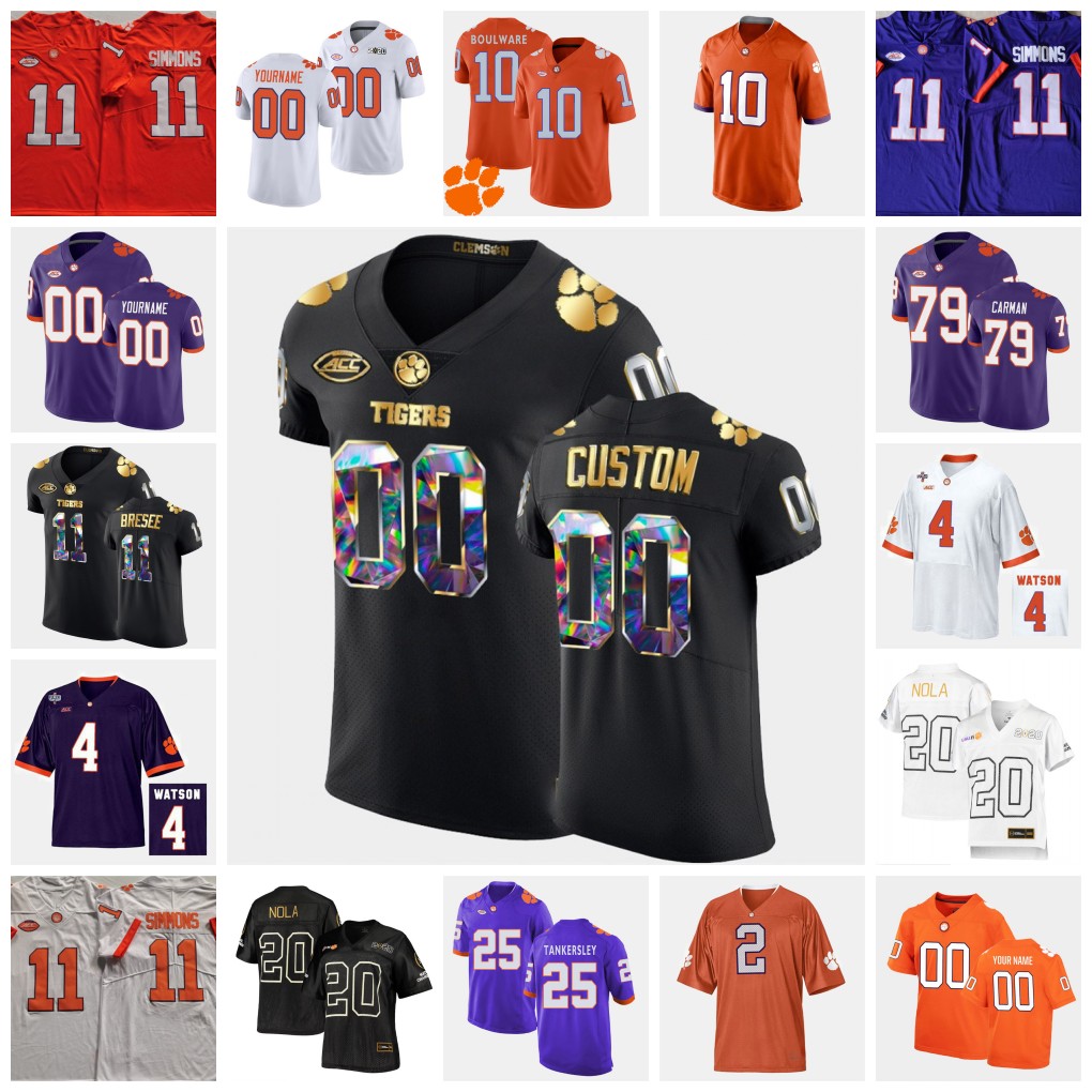 2022 NCAA Custom Clemson Tigers Stitched College Football Jersey 1 Trevion Thompson jerseys 5 Tee Higgins 21 Kyler McMichael 66 William Perry Justin Mascoll jersey, Special black
2022 NCAA Custom Clemson Tigers Stitched College Football Jersey 1 Trevion Thompson jerseys 5 Tee Higgins 21 Kyler McMichael 66 William Perry Justin Mascoll jersey, Special black
