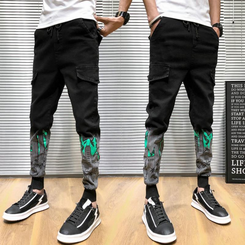 Men's Jeans Fashion Tactical Pockets Mens Hip Elastic Waist Skinny Pants Printed Patchwork Stretch For MenMen's Men'sMen's, Black k918
Men's Jeans Fashion Tactical Pockets Mens Hip Elastic Waist Skinny Pants Printed Patchwork Stretch For MenMen's Men'sMen's, Black k918