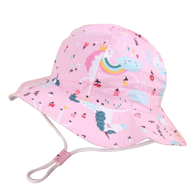 Topi Ember Bayi Musim Semi Musim Panas untuk Anakanak Topi Nelayan Hewan Kartun Topi Matahari Luar Ruangan Musim Gugur Antilembap Katun 220611