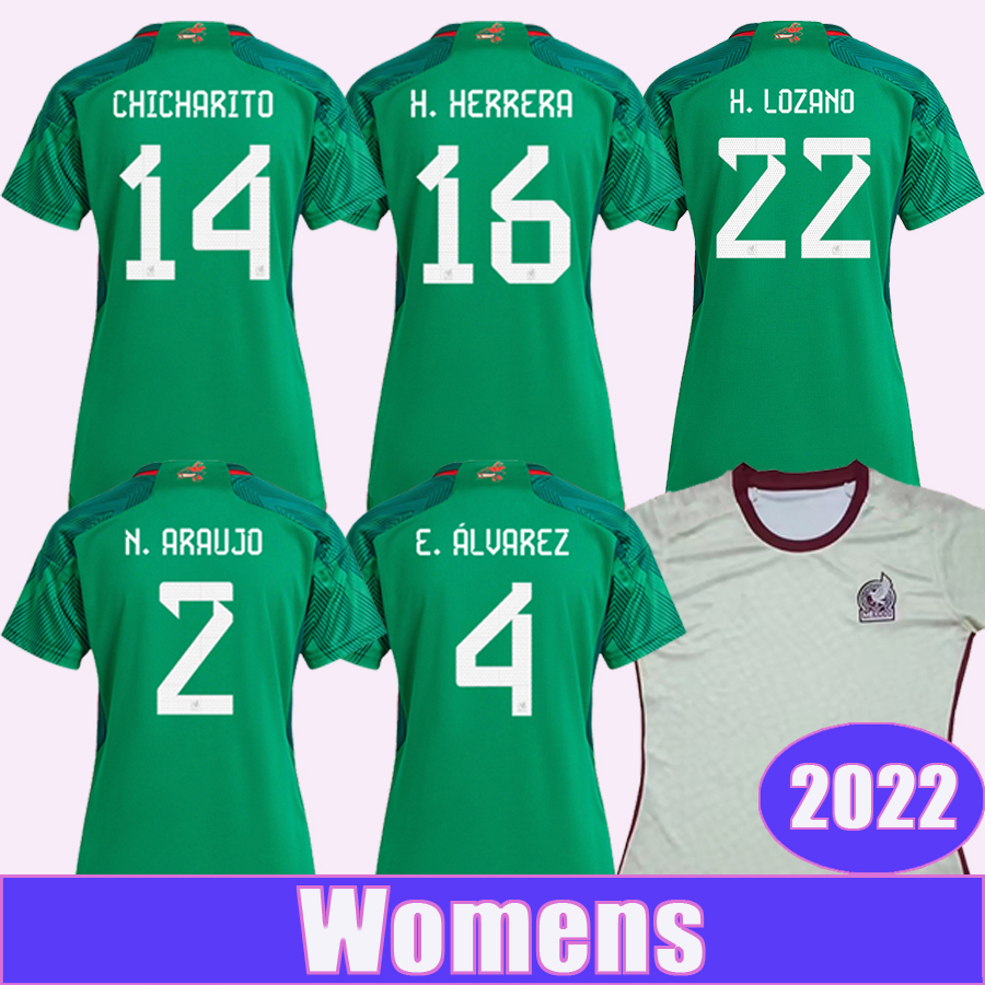 2022 Mexico Women CHICHARITO H. LOZANO Soccer Jersey O. PINEDA E. ALVAREZ H. HERRERA A. GUARDADO N. ARAUJO M. LAYUN Home Away Football Shirts, Nv8470 2022 home no patch
2022 Mexico Women CHICHARITO H. LOZANO Soccer Jersey O. PINEDA E. ALVAREZ H. HERRERA A. GUARDADO N. ARAUJO M. LAYUN Home Away Football Shirts, Nv8470 2022 home no patch