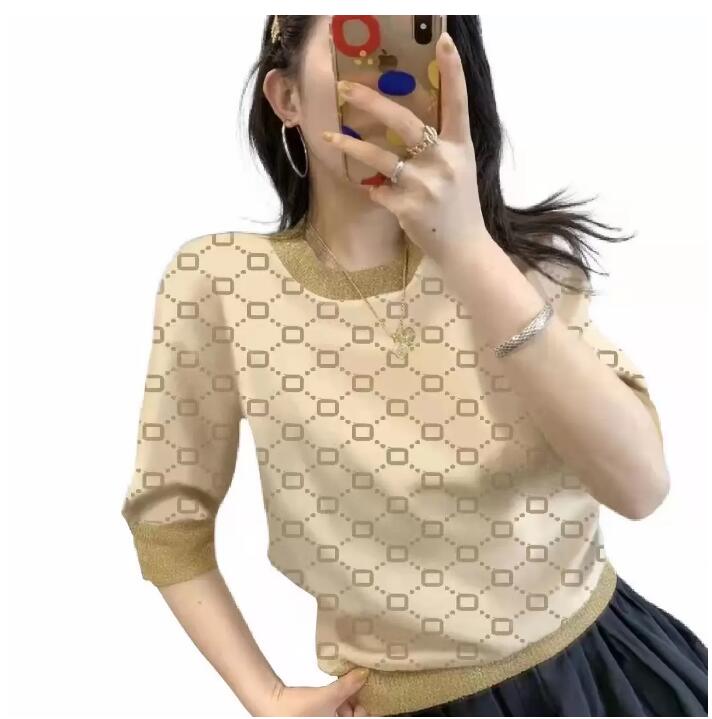 Women Summer Short Sleeve knits tees Sweater Woman O-neck Knit Fashion Ins Style Trendy Letter Print Top, 12
Women Summer Short Sleeve knits tees Sweater Woman O-neck Knit Fashion Ins Style Trendy Letter Print Top, 12