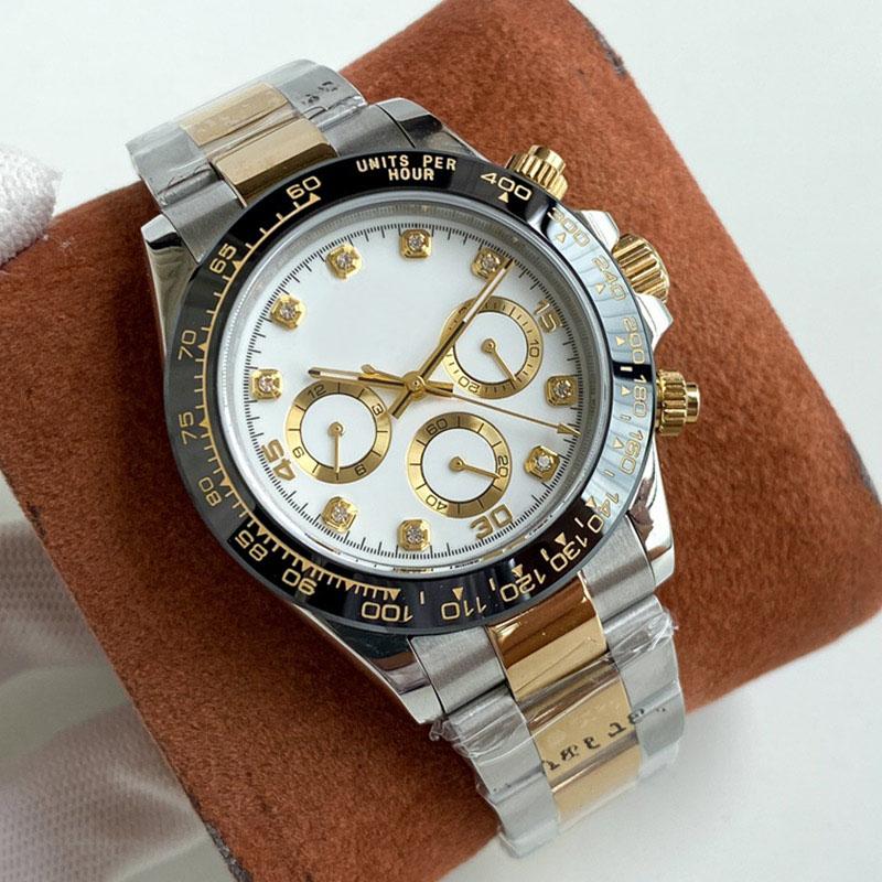 Mens Watch Automatic Mechanical Watches 40mm Sapphire Mirror Stainless Steel Wristband Fashion Wristwatch Waterproof Wristwatches Montre De Luxe, Make waterproof