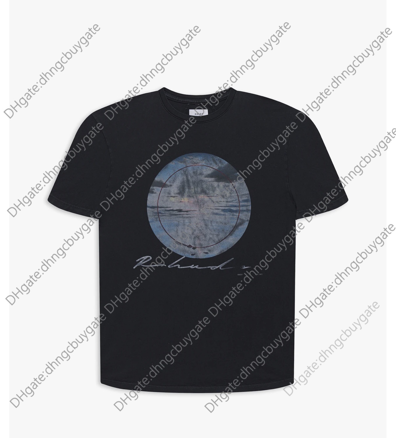t Shir Designer Rhude Sunse Vinage Prin Shor Sleeve T-shir High Sree Brand Top Loose Ins Men' and Women' Tee Shir Brand High Qualiy, Black
t Shir Designer Rhude Sunse Vinage Prin Shor Sleeve T-shir High Sree Brand Top Loose Ins Men' and Women' Tee Shir Brand High Qualiy, Black