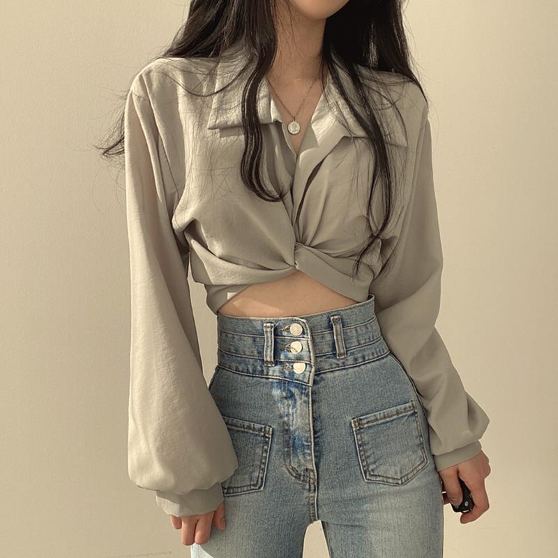 Women' Blouses & Shirts Women Blouse Shirt Elegant V-neck Short Sleeve Casual Solid Loose Female Autumn Tops Office Lady A137Women, Gray
Women' Blouses & Shirts Women Blouse Shirt Elegant V-neck Short Sleeve Casual Solid Loose Female Autumn Tops Office Lady A137Women, Gray