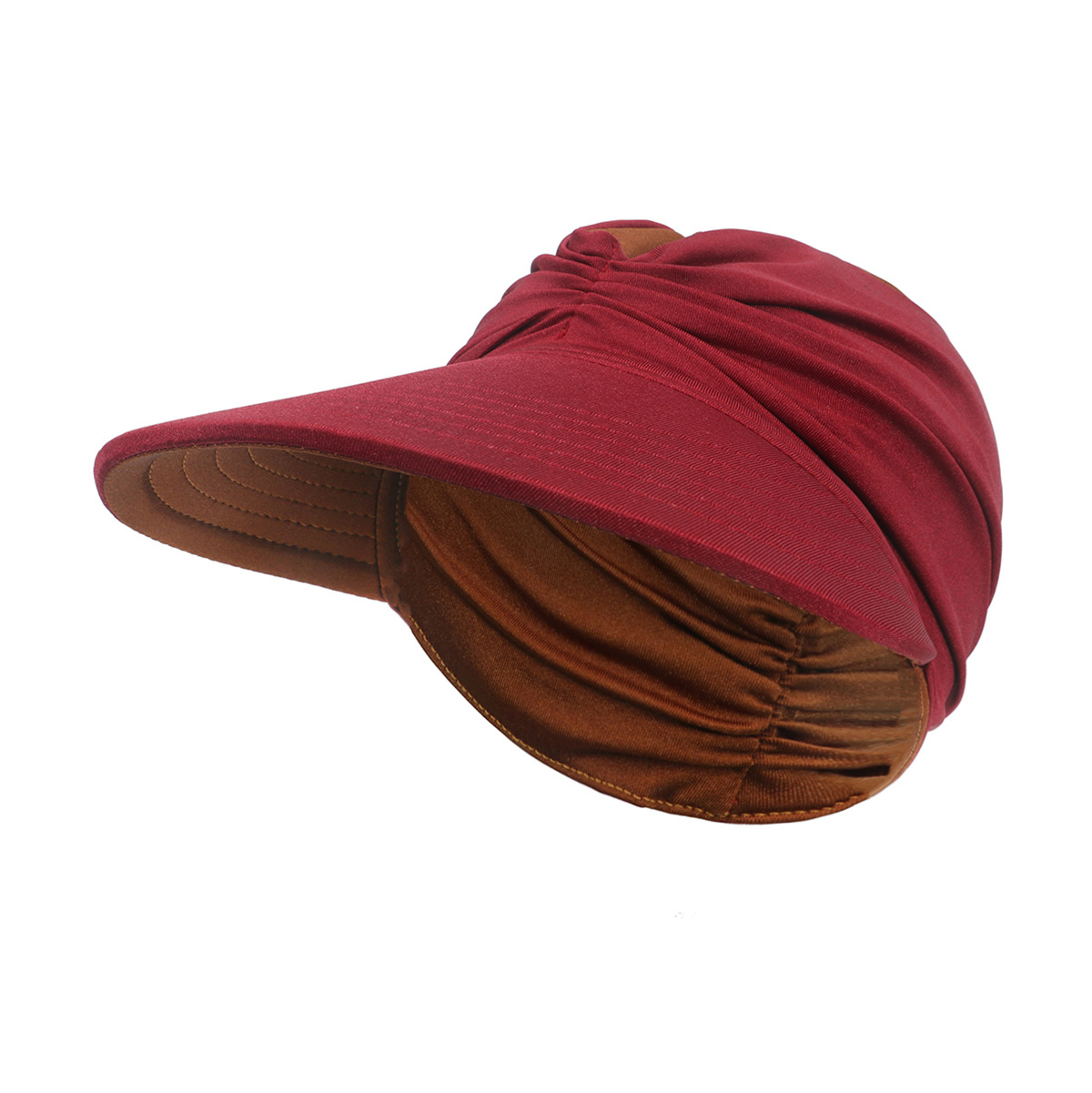 Adult Elastic Hollow Hat For Women Sun Visor Hats Female Anti-ultraviolet Empty Hat UV Protection Hot Summer Outdoor Beach Caps Wholesale