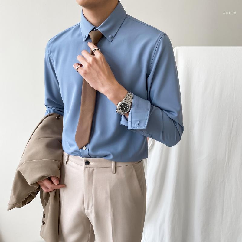 Men' Casual Shirts 2022 Spring Long-sleeved Business Blouse Male Slim Fitting Solid Color Men British O260, White
Men' Casual Shirts 2022 Spring Long-sleeved Business Blouse Male Slim Fitting Solid Color Men British O260, White