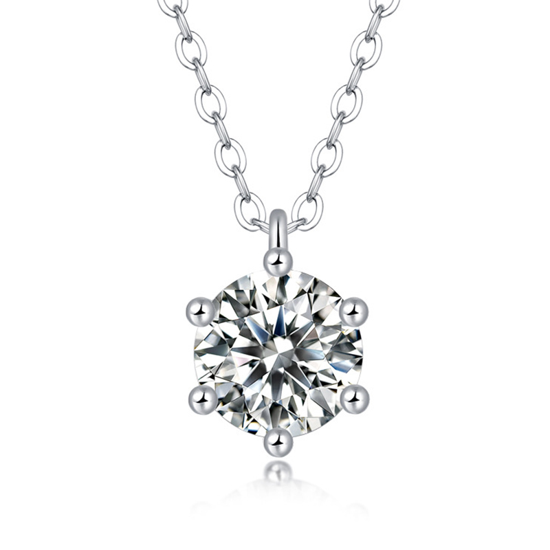 Lab 1ct 6.5mm moissanite Diamond Pendant Real 925 Sterling Silver Charm Party Wedding Pendants Necklace For Women Bridal Jewelry
Lab 1ct 6.5mm moissanite Diamond Pendant Real 925 Sterling Silver Charm Party Wedding Pendants Necklace For Women Bridal Jewelry