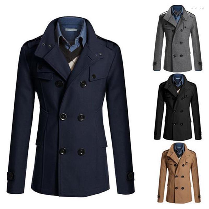 Men's Wool & Blends Arrival Stylish Men Winter Stand Collar Long Sleeve Double-breasted Woolen Trench Coat With Pockets Wholesale Drop Kend2
Men's Wool & Blends Arrival Stylish Men Winter Stand Collar Long Sleeve Double-breasted Woolen Trench Coat With Pockets Wholesale Drop Kend2