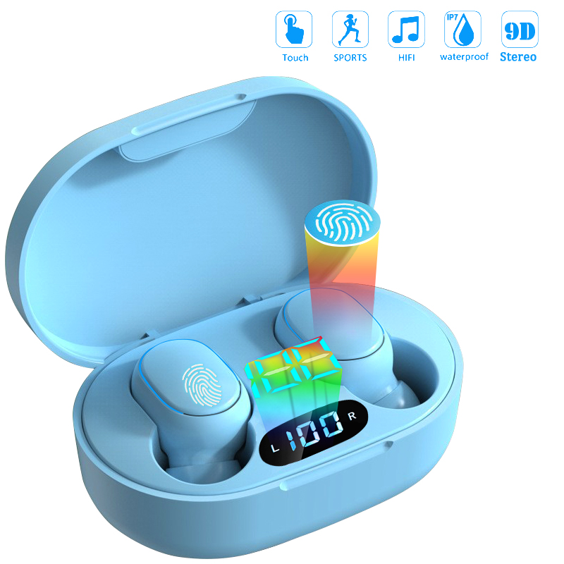 E7S Wireless Headphones 5.0 Bluetooth Earphones HIFI Lossless Sound Headsets Sport Mini TWS Earbuds For Smartphones
