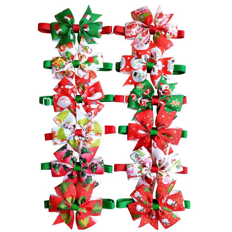 Dog Apparel 50pcs Cats Christmas Bow Tie Pet Dogs Bowtie Collar Holiday Decoration Acciessories Grooming Supplies 12colour
Dog Apparel 50pcs Cats Christmas Bow Tie Pet Dogs Bowtie Collar Holiday Decoration Acciessories Grooming Supplies 12colour