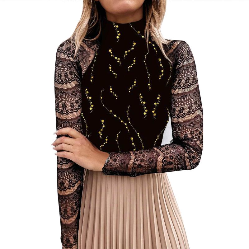 Women' Blouses & Shirts Juniors Statement Tee Running 2022 Women Sexy High Collar Top Shirt Lace Long Sleeve Solid Color Elegant Knited Cas, Black
Women' Blouses & Shirts Juniors Statement Tee Running 2022 Women Sexy High Collar Top Shirt Lace Long Sleeve Solid Color Elegant Knited Cas, Black