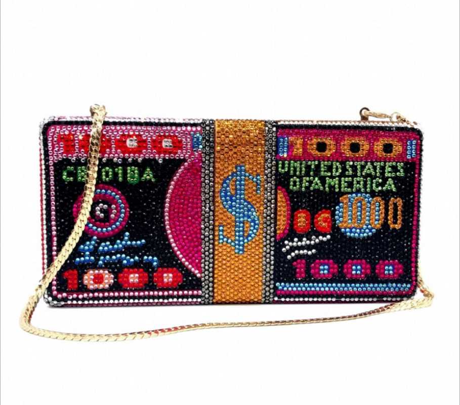 Evening Bags Female Clutch Bag Crystal Party Purse Chain Luxury Rhinestone Wedding Bridal Wallet For FemaleEvening, Color same picture
Evening Bags Female Clutch Bag Crystal Party Purse Chain Luxury Rhinestone Wedding Bridal Wallet For FemaleEvening, Color same picture