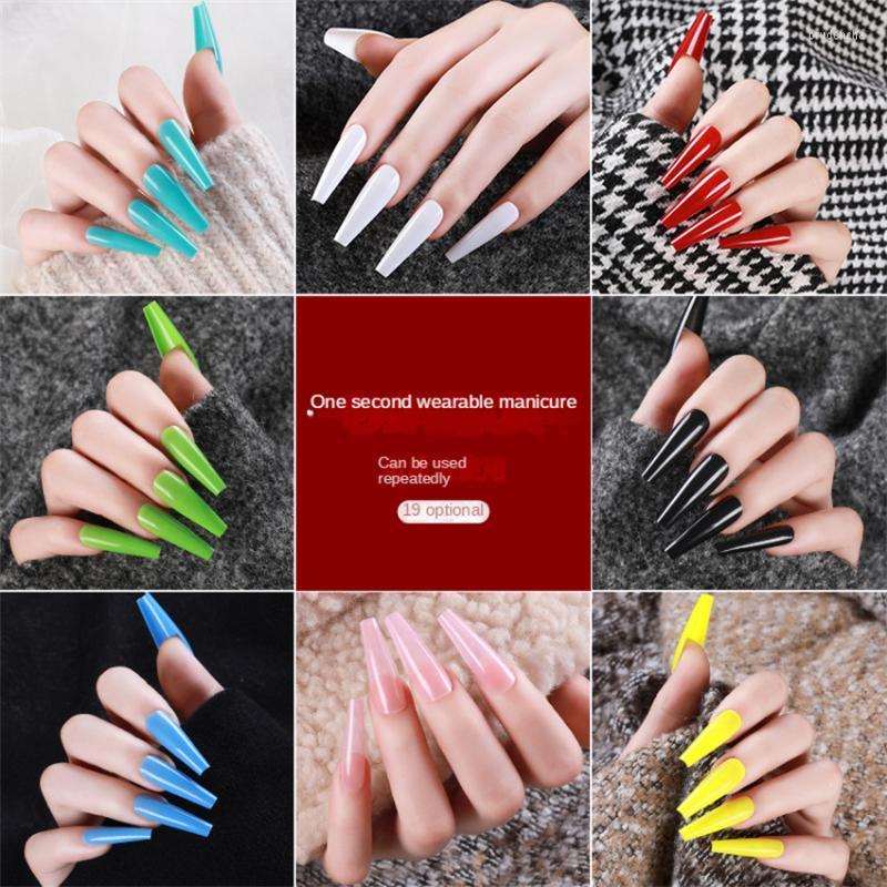 False Nails 48Pcs Long Ballet Wear Nail Polish Beauty Press On Fake Full Cover Supplies For Professionals Prud22, P007-2
False Nails 48Pcs Long Ballet Wear Nail Polish Beauty Press On Fake Full Cover Supplies For Professionals Prud22, P007-2