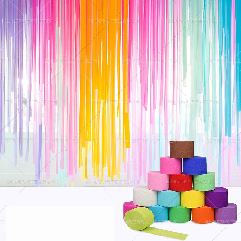 3pcs Crepe Paper Streamer Hanging Party Decorations Paper Streamer retro rainbow Baby Bridal Shower Kids birthday decor, As described
3pcs Crepe Paper Streamer Hanging Party Decorations Paper Streamer retro rainbow Baby Bridal Shower Kids birthday decor, As described
