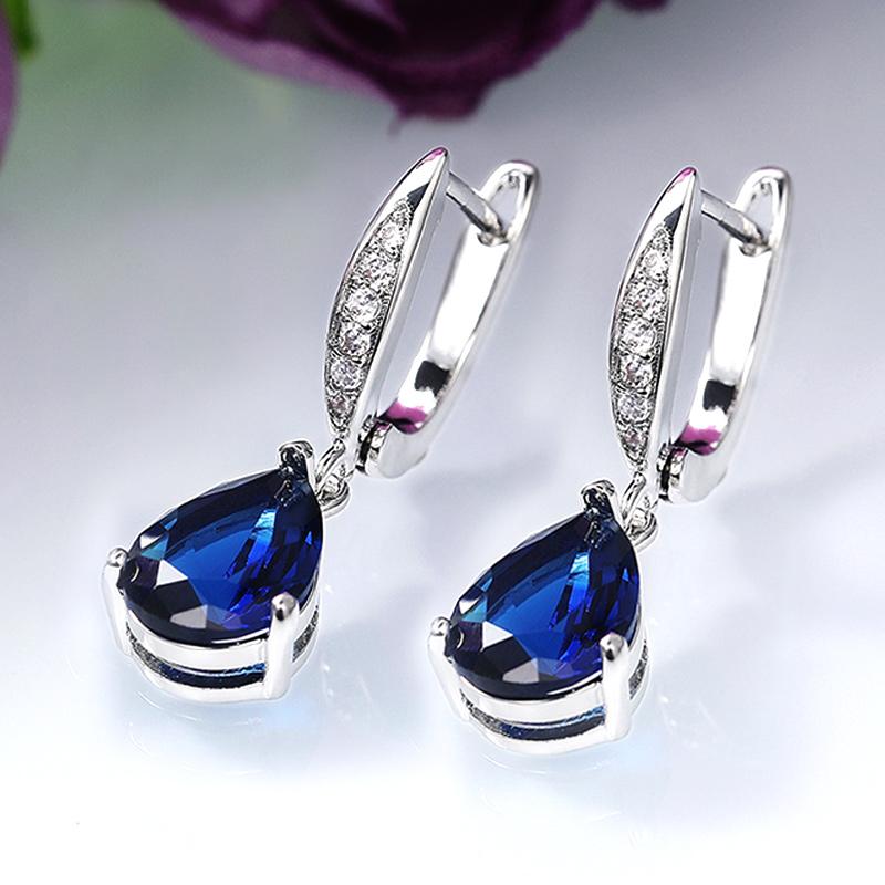 Dangle & Chandelier Huitan Temperament Teardrop Earrings For Women Blue Color Cubic Zirconia Bridal Wedding Engagement Earring Trendy Jewelr
Dangle & Chandelier Huitan Temperament Teardrop Earrings For Women Blue Color Cubic Zirconia Bridal Wedding Engagement Earring Trendy Jewelr