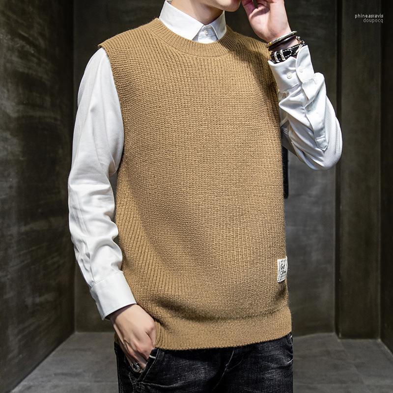 Men's Vests Autumn Winter Sleeveless Sweater Solid Color O-neck Vest Knitted Streetwear Casual Pullover Sweaters Knitwear Phin22, Black
Men's Vests Autumn Winter Sleeveless Sweater Solid Color O-neck Vest Knitted Streetwear Casual Pullover Sweaters Knitwear Phin22, Black