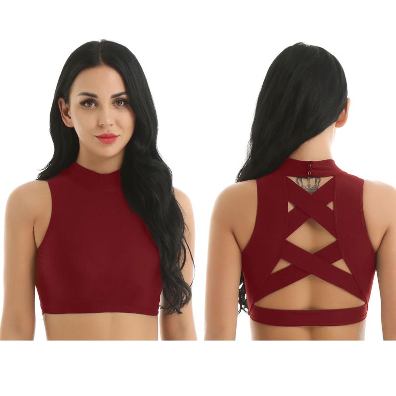 Women' Tanks & Camis Womens Ballet Tops Mock Neck Sleeveless Strappy Back Criss Cross Crop Top For Gymnastics Latin Modern Dancewear Exerci, Black
Women' Tanks & Camis Womens Ballet Tops Mock Neck Sleeveless Strappy Back Criss Cross Crop Top For Gymnastics Latin Modern Dancewear Exerci, Black