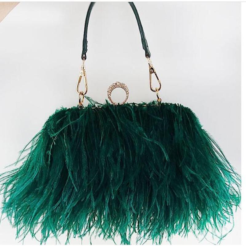 Evening Bags Luxury Ostrich Feather Party Clutch Bag Women Wedding Purses And Handbags Small Shoulder Chain Designer BagEvening, 13
Evening Bags Luxury Ostrich Feather Party Clutch Bag Women Wedding Purses And Handbags Small Shoulder Chain Designer BagEvening, 13