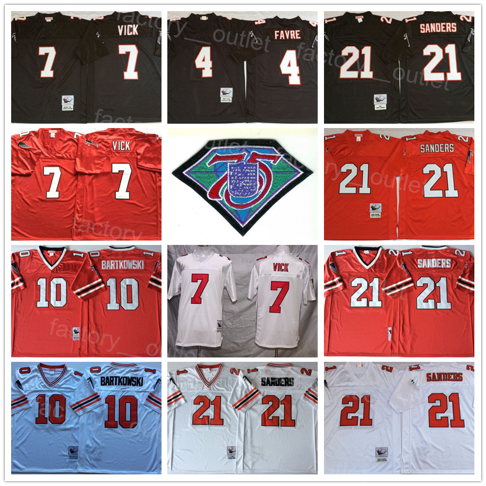 Vintage Mitchell and Ness Throwback Football 21 Deion Sanders Jersey Men 75th Anniversary Retro 7 Michael Vick 10 Steve Bartkowski Black Red White Stitched ncaa
Vintage Mitchell and Ness Throwback Football 21 Deion Sanders Jersey Men 75th Anniversary Retro 7 Michael Vick 10 Steve Bartkowski Black Red White Stitched ncaa