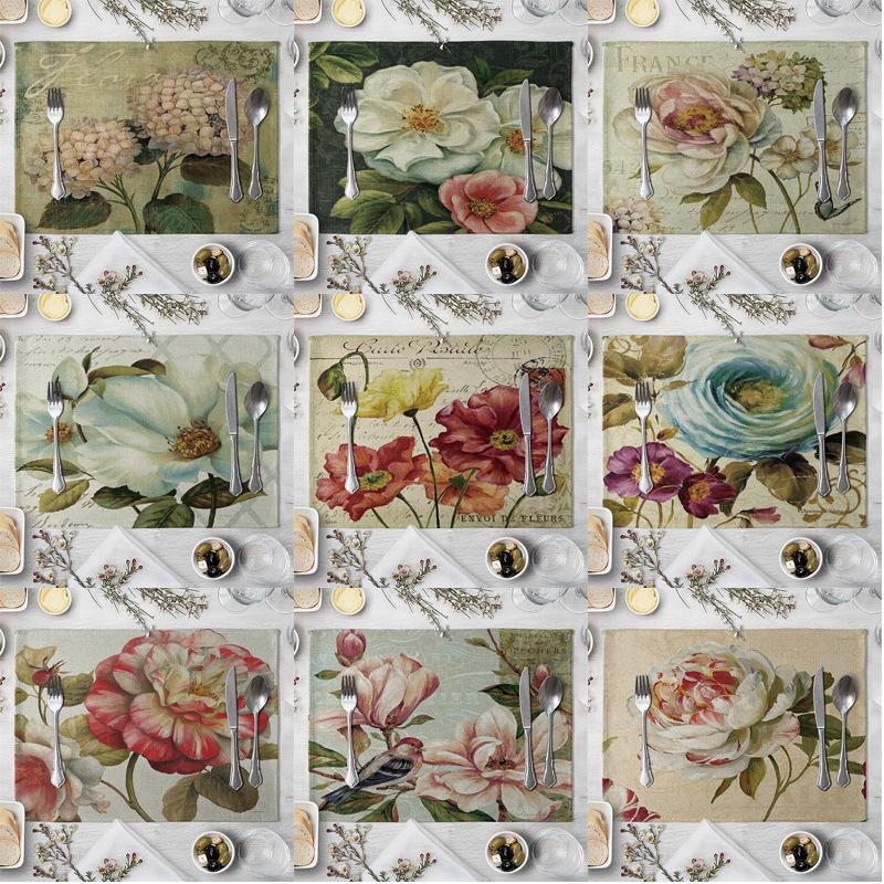 Mats & Pads Vintage Flowers Table Mat Cotton Linen Placemats For Children Kids Kitchen Dining Place
Mats & Pads Vintage Flowers Table Mat Cotton Linen Placemats For Children Kids Kitchen Dining Place