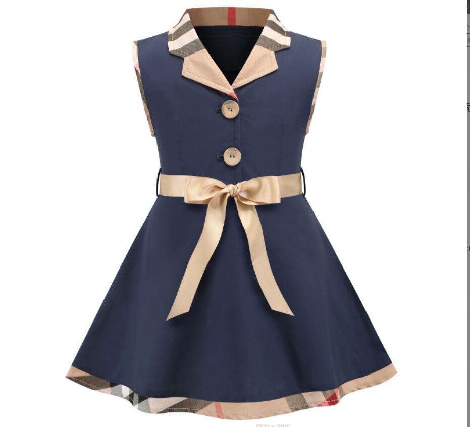 2021 Summer Fashion Kids Clothes Girl Dress Stitching Brand Letter Style Short Sleeve Baby Girl Princess Dress w28, Prussian blue
2021 Summer Fashion Kids Clothes Girl Dress Stitching Brand Letter Style Short Sleeve Baby Girl Princess Dress w28, Prussian blue