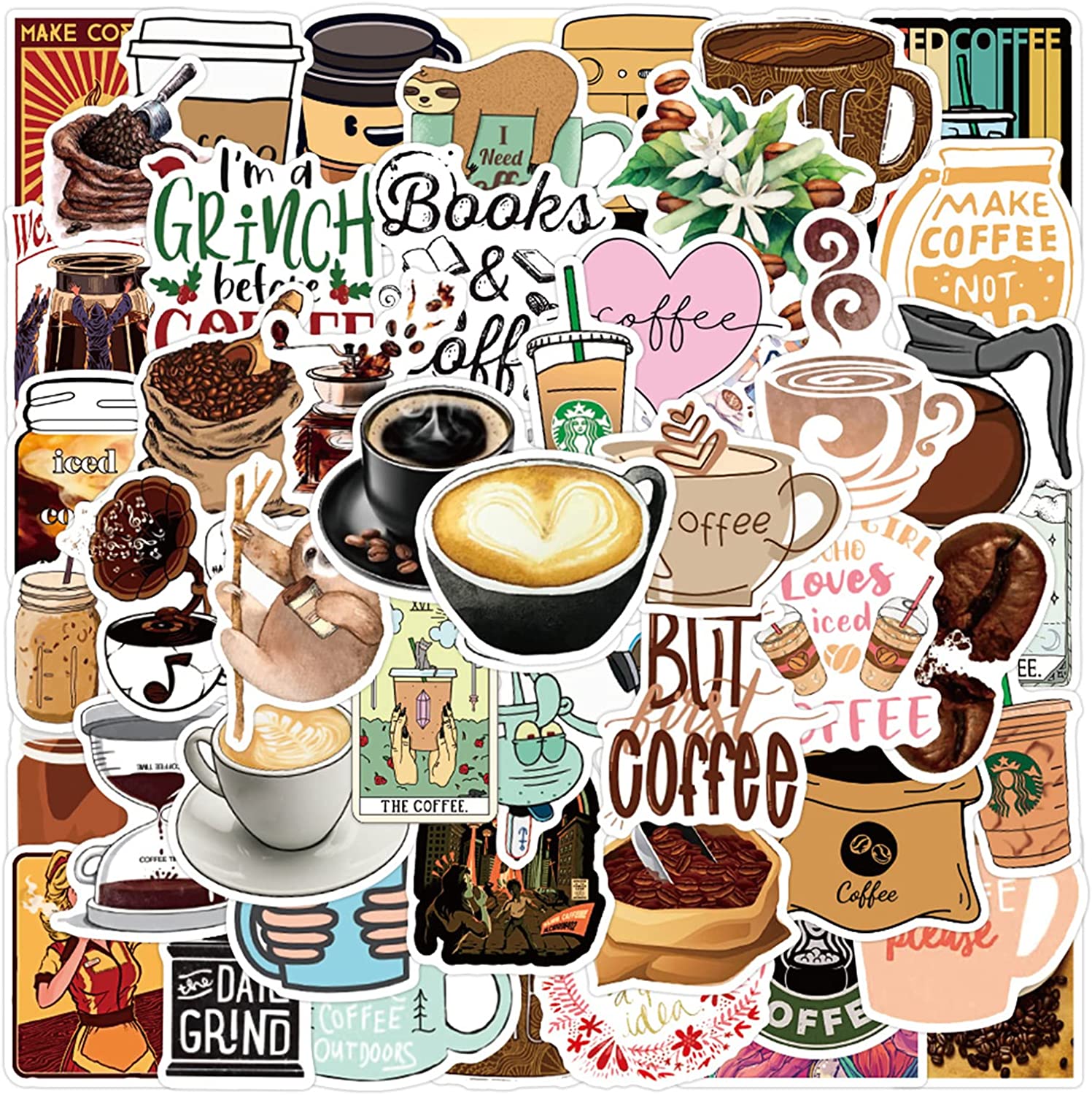 50pcs Coffee Stickers Waterproof Vinyl Funny Cartoon Sticker Skate Accessories For Skateboard Laptop Luggage Bicycle Motorcycle Phone Car Decals Party Decor
50pcs Coffee Stickers Waterproof Vinyl Funny Cartoon Sticker Skate Accessories For Skateboard Laptop Luggage Bicycle Motorcycle Phone Car Decals Party Decor