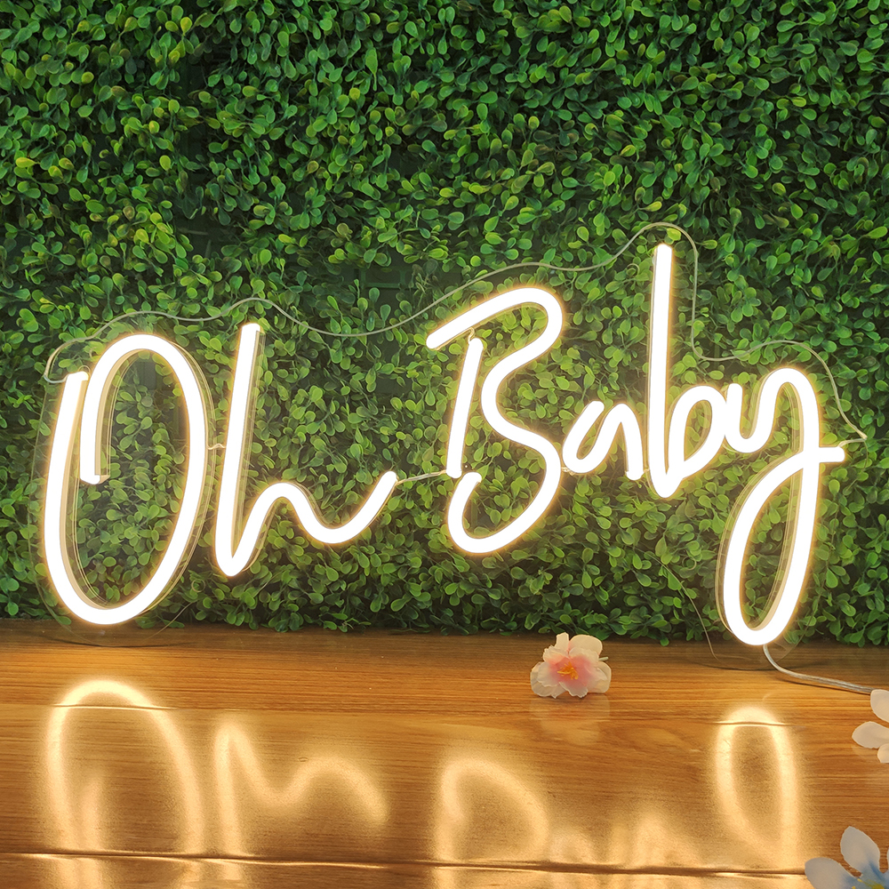 Oh Baby Neon Signs Custom Neon Lights For Bedroom Wall Decor Light Up Letter Logo Design Birthday Lamp Wedding Party Decoration
Oh Baby Neon Signs Custom Neon Lights For Bedroom Wall Decor Light Up Letter Logo Design Birthday Lamp Wedding Party Decoration