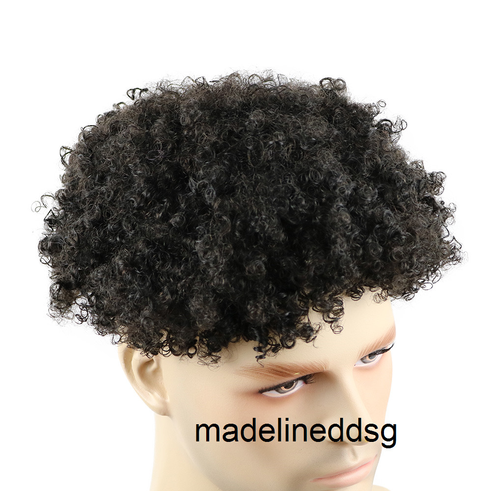 Mens Human Hair Toupee Wig Full Skin 10MM Kinky Curly Replacement System Handmade Hairpieces Indian RemyHair L9MG, Ombre color
Mens Human Hair Toupee Wig Full Skin 10MM Kinky Curly Replacement System Handmade Hairpieces Indian RemyHair L9MG, Ombre color