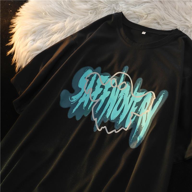 Women' T-Shirt Hip Hop T Shirt Female' Ghost Letter Print Harajuku Streetwear Tshirt Short Sleeve Unisex Summer Tops Casual Vintag, Black
Women' T-Shirt Hip Hop T Shirt Female' Ghost Letter Print Harajuku Streetwear Tshirt Short Sleeve Unisex Summer Tops Casual Vintag, Black