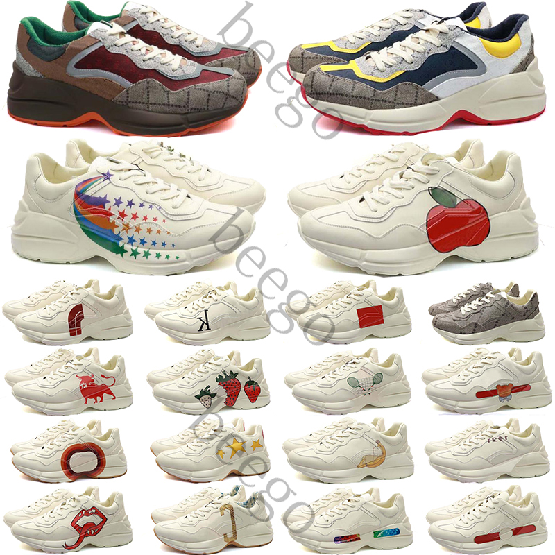 Designer Rhyton paris luxury Shoes Multicolor Sneakers Men Women Trainers Vintage Chaussures Platform Strawberry Mouse Mouth Shoe for sneaker trainer womens mens, Shoebox + bubble bag
Designer Rhyton paris luxury Shoes Multicolor Sneakers Men Women Trainers Vintage Chaussures Platform Strawberry Mouse Mouth Shoe for sneaker trainer womens mens, Shoebox + bubble bag