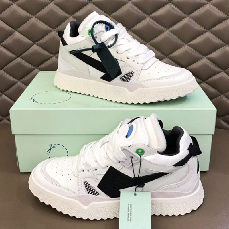 Men Mid-Top shoes OUT OF OFFICE Sneakers with Black Arrows on Both Sides Rubber Sole White Lace-Up Strap Designer Mens Womens Sneakers Fashion Trend, Freight supplement
Men Mid-Top shoes OUT OF OFFICE Sneakers with Black Arrows on Both Sides Rubber Sole White Lace-Up Strap Designer Mens Womens Sneakers Fashion Trend, Freight supplement