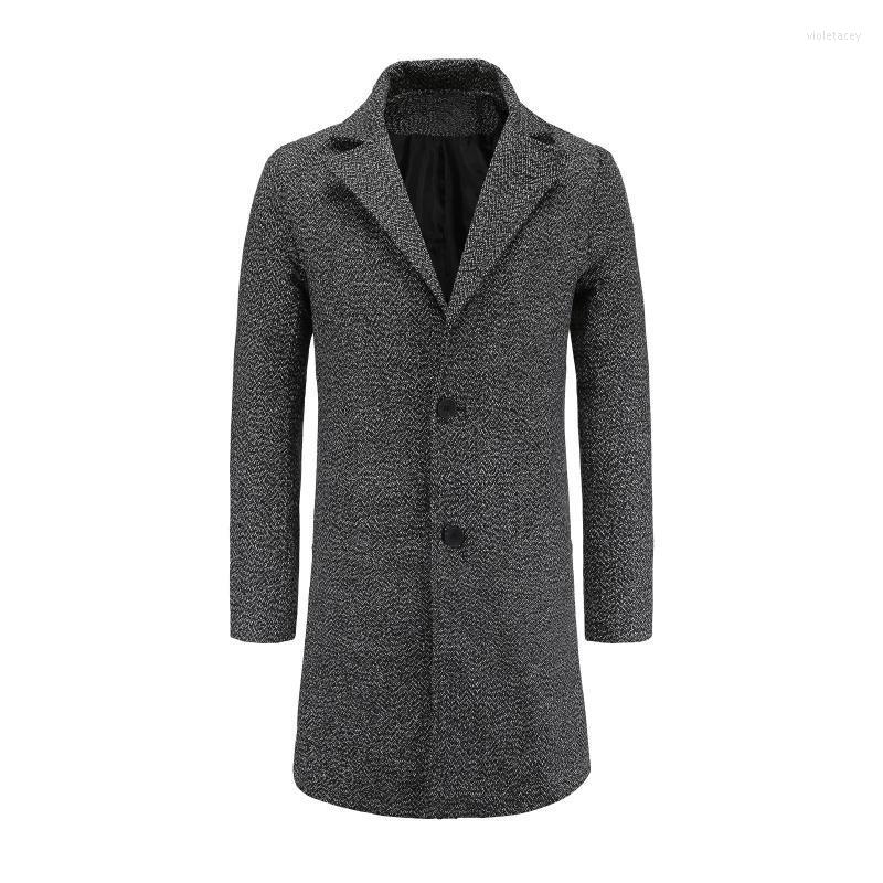 Men's Wool & Blends Winter Jackets Men Casual Solid Single Breasted Turn-down Collar Long Woollen Overcoat Jacket Windbreaker Viol22, Bk
Men's Wool & Blends Winter Jackets Men Casual Solid Single Breasted Turn-down Collar Long Woollen Overcoat Jacket Windbreaker Viol22, Bk