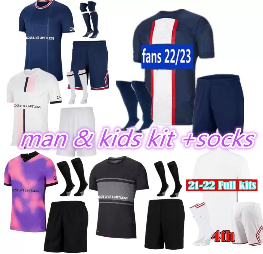 22 23 adult kids kit set MBAPPE HAKIMI PLAYER #30 soccer jersey PAriS SERGIO RAMOS Maillots de football 2021 2022 2023 MARQUINHOS VERRATTI shirt uniforms maillot foot, Black
22 23 adult kids kit set MBAPPE HAKIMI PLAYER #30 soccer jersey PAriS SERGIO RAMOS Maillots de football 2021 2022 2023 MARQUINHOS VERRATTI shirt uniforms maillot foot, Black