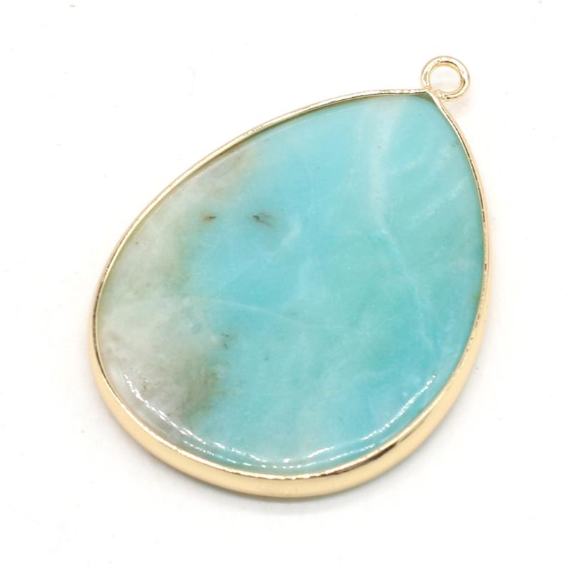 Pendant Necklaces Natural Stone Gem Amazonite Drop-shaped Handmade Crafts DIY Party Charm Necklace Jewelry Accessories Gift Making 30x45mmPe
Pendant Necklaces Natural Stone Gem Amazonite Drop-shaped Handmade Crafts DIY Party Charm Necklace Jewelry Accessories Gift Making 30x45mmPe